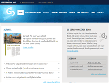 Tablet Screenshot of gereformeerdebond.nl